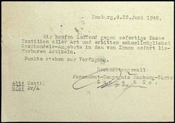 1948, GA Ziffer 45 Pf. rot mit 3 x 25 Pf. Arbeiter, tarifg. ...