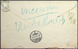 1899, 10 und 50 Pf. Krone/Adler, einwandfrei, tarifg. MiF auf ...