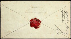 Ca.1869, hochint. Paketbegleit-Kuvert von Ochtrup nach Enschede, ...