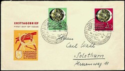 1951, FDC "1. Nationale Briefmarken - Ausstellung-14.9.51" von ...