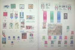 ISRAEL, Steckbuch mit etlichen Marken, Blocks und Kleinbogen aus den ...