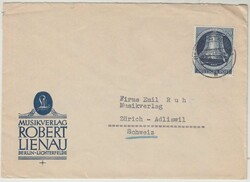 1952, 30 Pf. Glocke auf Brief von Berlin nach ...