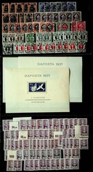 1920-1939, umfangreiche Dublettenposten in allen Erhaltungen auf 16 ...
