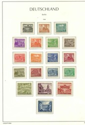 1948-90, kpl. Sammlung im Leuchtturm Vordruckalben, Nr. 1-34 erhöht ...