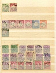 ca. 1880/1935, Steckbuch mit div. Briefmarken, Stadtpost, ...