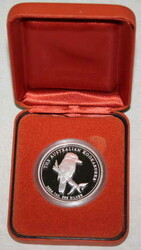 AUSTRALIEN: 2004, 1 Dollar Kookaburra, 1 Oz Silber, in orig. Etui, ...