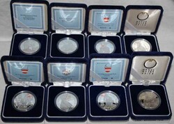 1991-2001, Slg von 16x 100 Schill. Silber Sondermünzen, je im orig. ...