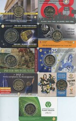 2015/2020, 9x 2 Euro Sonder je in Blisterkarten alle verschieden, Erh ...