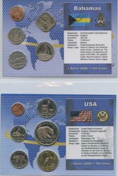 ca. 1950-2010, Album mit Kursmünzsätzen, verschiedene Länder von ...