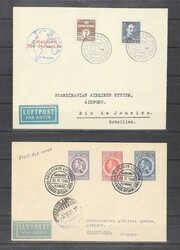 Denmark. Small coll. AIRMAIL covers. (Estimate: 800 DKK)
