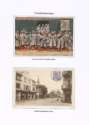 Denmark. Coll. of postcards franked at front with many fine and ...