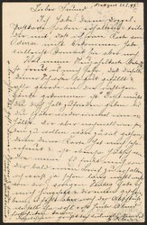 1897. REPLY-carc, 3 øre uprated with 2 and 5 pf. Württemberg, sent ...