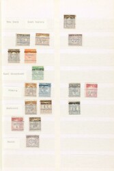 USA. Large coll. Pre-cancels in a box with approx. 3000-4000 copies. ...