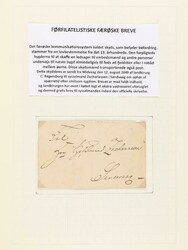 1849-1945. Most attractive coll. starting with 2 scarce covers from ...