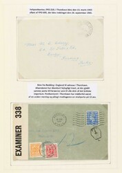 1849-1945. Most attractive coll. starting with 2 scarce covers from ...