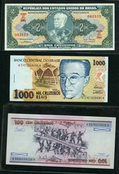 Brazil collection of 32 banknotes mostly unc