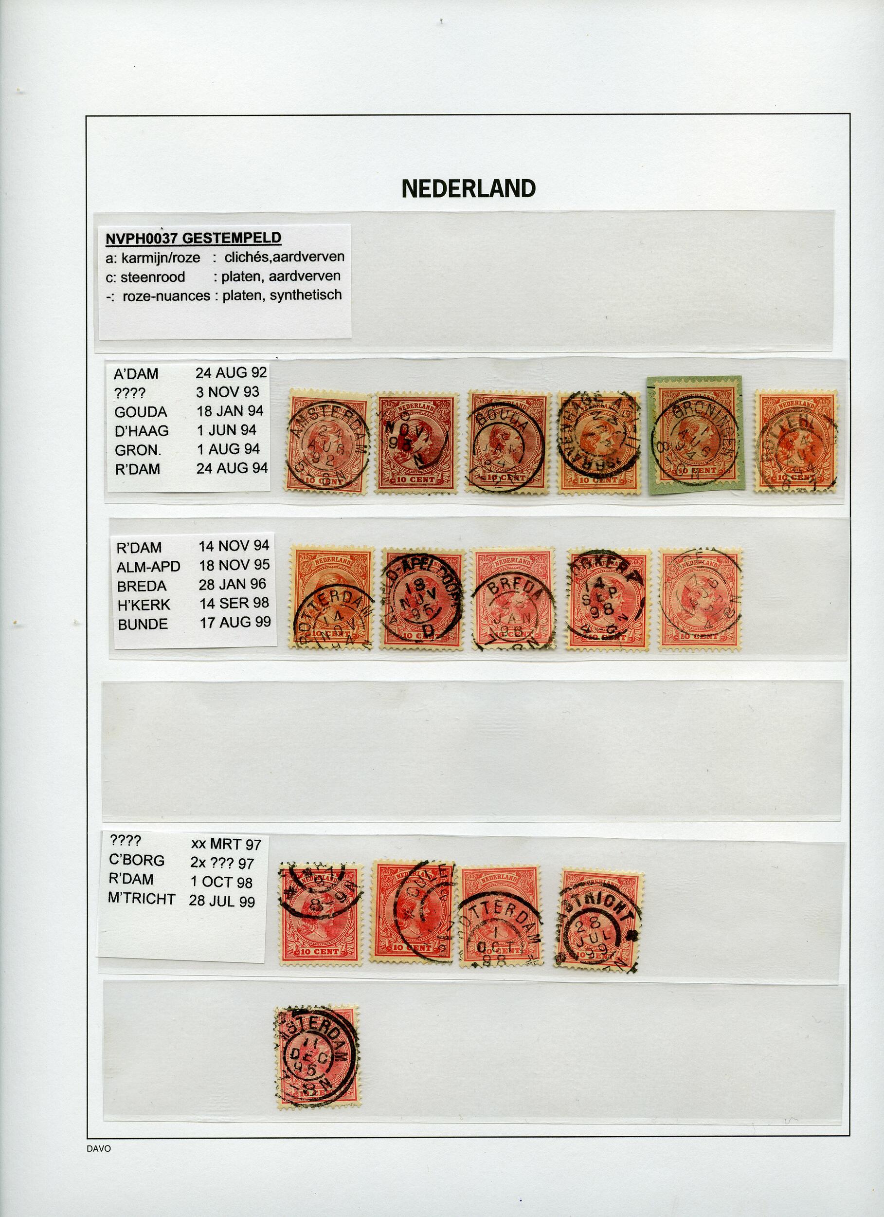 Image 3 for lot number 260 for Rijnmond Postzegelveiling 93rd. Auction