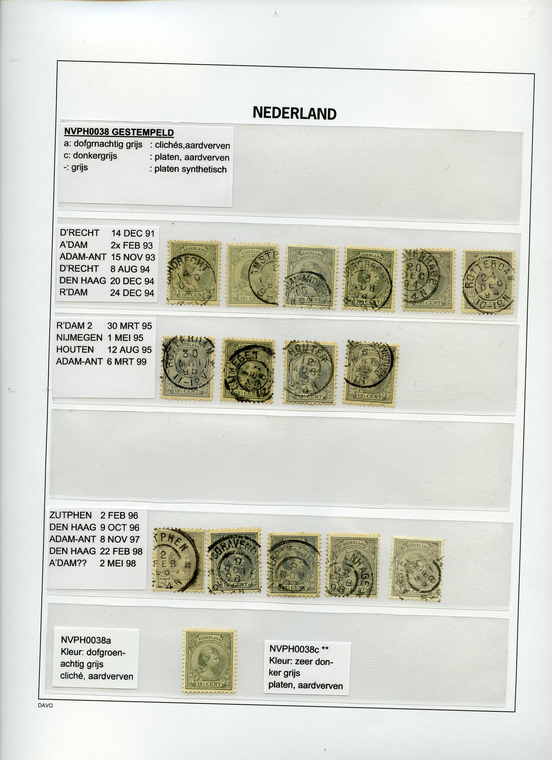 Image 4 for lot number 260 for Rijnmond Postzegelveiling 93rd. Auction