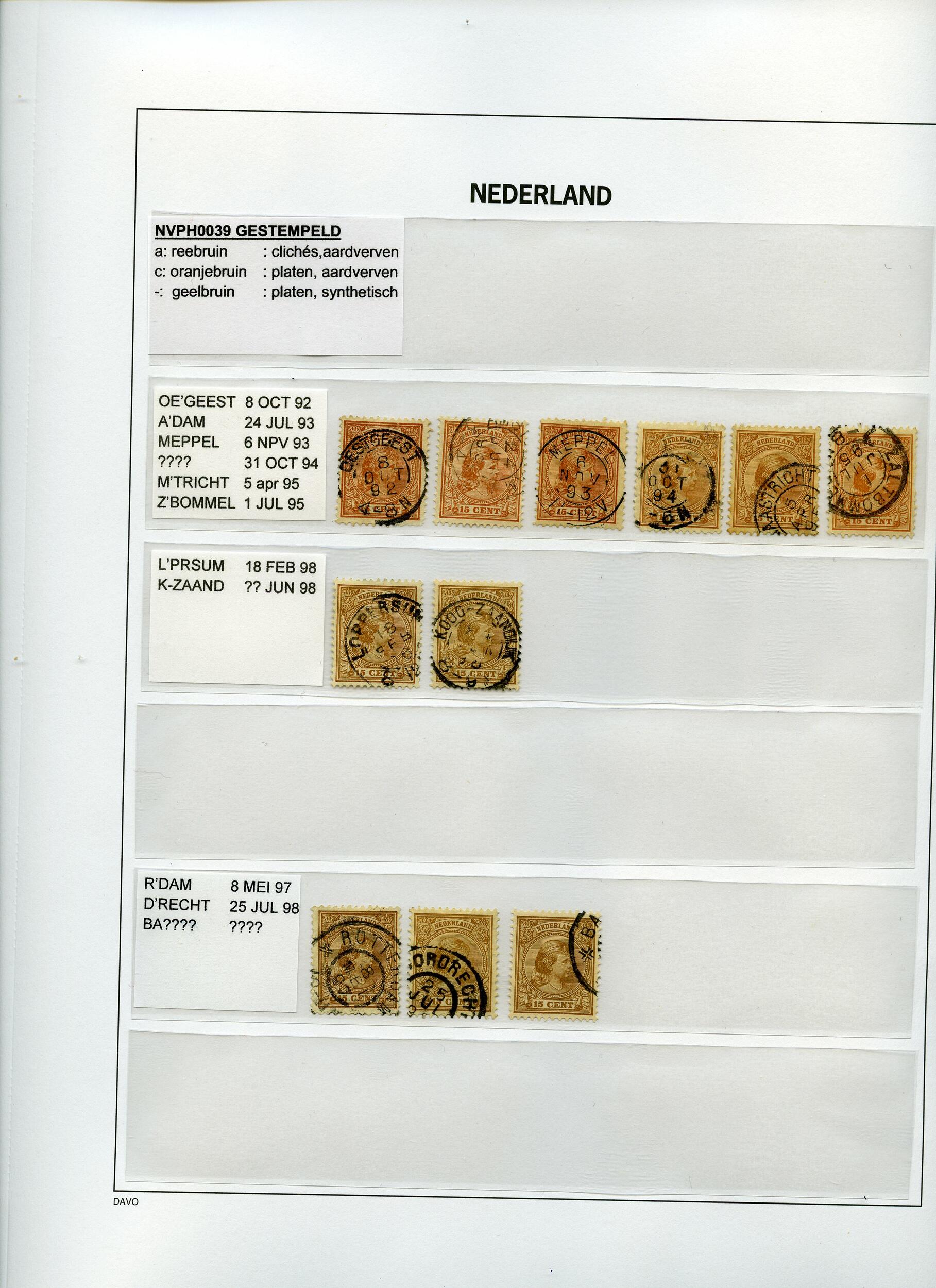 Image 5 for lot number 260 for Rijnmond Postzegelveiling 93rd. Auction