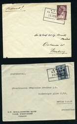 Curaçao 5 paquebot brieven en één met Belgische port