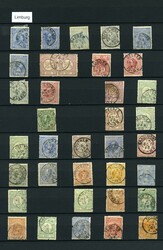 Limburg collectie kleinrond 48 ex. w.o. mooie ex