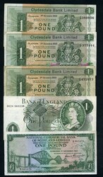 England and Scotland 18 banknotes fine to AUNC