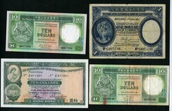 Hong Kong 1935-1985 9 banknotes one fine rest AUNC