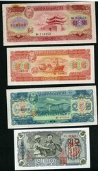 North and South Korea 1958-1994 18 banknotes mostly AUNC