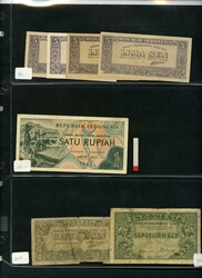 Indonesia 42 banknotes well used to about unc