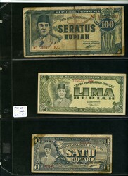 Indonesia 42 banknotes well used to about unc