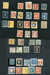 Roemenië klassiek op albumbladen w.o. betere waarden, stempels etc. ...