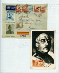 Spanish Civil War 1936-1939 approx. 210 covers incl. very interesting ...