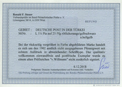 Amtlich nicht ausgegeben: 1 1/4 Pia auf 25 Pf., 1 1/2 PIA auf 30 Pf., ...