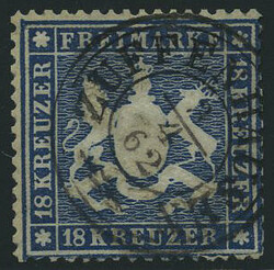100: Altdeutschland Württemberg - Stempel