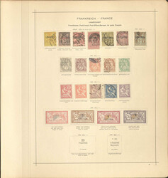 7125: Sammlungen und Posten Französische Post im Ausland - Sammlungen