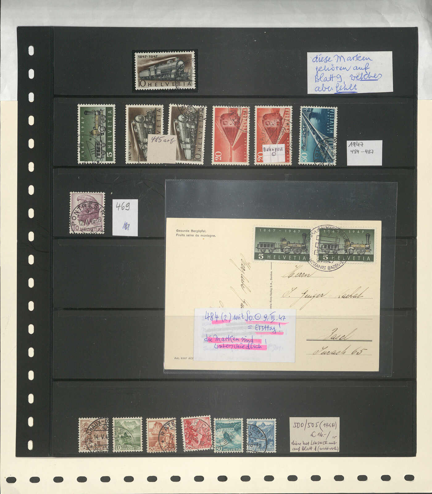 SCHWEIZ - 1945/2009, umfangr. # Slg. in 4 ...