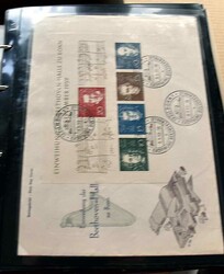 DEUTSCHLAND - Belege-Posten, hier bessere frühe Bund-FDCs der ...