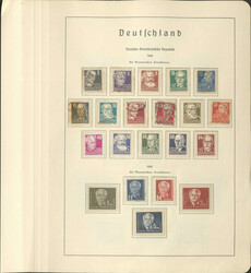 DEUTSCHLAND - Slg. in 8 Leuchtturm-Falzlos-Vordruckalben, dabei SBZ ...