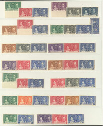 BRIT.KOLONIEN - Slg. Omnibus-Ausg. mit Krönung 1937, mit vielen kpl. ...