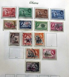 GHANA - 1957/59, umfangr., oftmals doppelt geführte Slg., hier der ...
