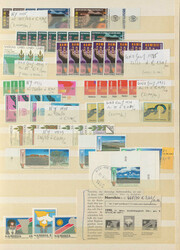 NAMIBIA - ** Dubl.-Partie 1990/93, dabei Eckrand-4er-Blocks, ...