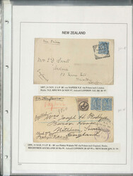 NEUSEELAND - 1867/1955, Slg. v. 43 frühen Belegen auf ...
