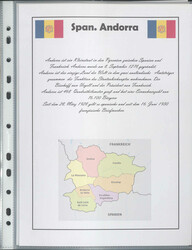 SPAN.ANDORRA - 1928/2023, tolle Slg. überwiegend ** im Ordner auf ...