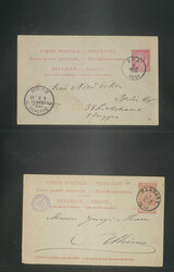 BELGIEN - nette Belege-Slg. ab Klassik bis ca. 1960 in 3 grossen ...