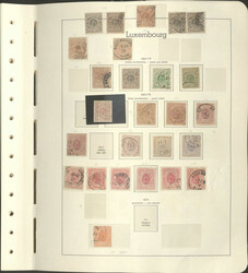 LUXEMBURG - 1852/1964, umfangr. Slg. ab Klassik, beginnend ab Nr. 1, ...