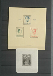 LUXEMBURG - Slg. mit selt. Kleinbogen Nr. 121 **, Bl. 2/18 kpl. ...