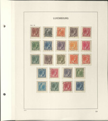 LUXEMBURG - 1945/2000, augenscheinlich kpl. # Slg. im ...