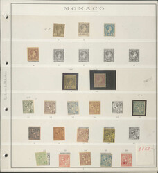 MONACO - 1885/1990, umfangr. ** Slg. in 2 Falzlos-Vordruck-Alben, ...