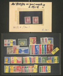 NORWEGEN - 1925/50, kl. Steckkarten-Partie mit besseren u. mittleren ...
