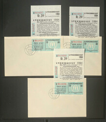 NORWEGEN/LOTTERIEMARKE - Belege-Lot Mi.Nr. 518 dabei 13 Blanco-Briefe ...